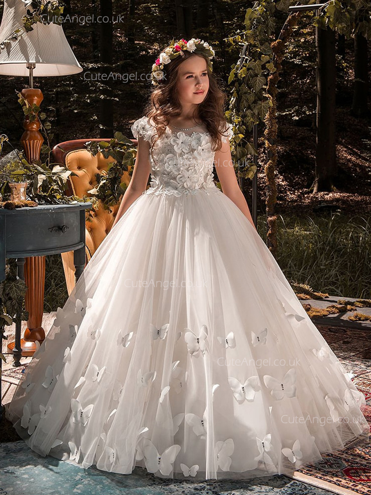 New Kids Pageant Evening Gowns 2019 Lace Ball Gown Flower Girl Dresses For Weddings First Communion Dresses For Girls