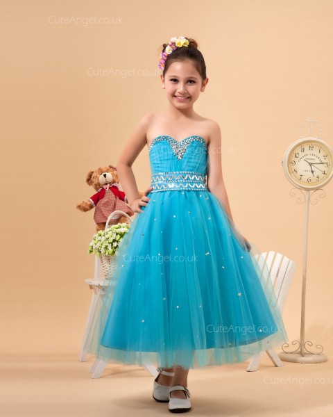 Pageant Dresses Flower Girl Dresses Style Besding Decoration Pool Dresses