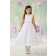 Girls Dress Style 0610018 Ivory Tea-length Beading Round A-line Dress in Choice of Colour