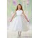 Girls Dress Style 0610418 Ivory Tea-length Beading Round A-line Dress in Choice of Colour