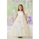 Girls Dress Style 0612218 Champagne Floor-length Hand Made Flower Round A-line Dress in Choice of Colour