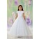 Girls Dress Style 0612918 Ivory Floor-length Lace , Beading , Applique Round A-line Dress in Choice of Colour