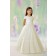 Girls Dress Style 0613018 Champagne Floor-length Lace , Beading , Applique Round A-line Dress in Choice of Colour
