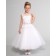 Girls Dress Style 0614318 White Ankle Length Lace , Beading Bateau A-line Dress in Choice of Colour
