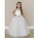 Girls Dress Style 0616218 White Floor-length Beading Square Ball Gown Dress in Choice of Colour