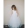 Girls Dress Style 0618818 White Floor-length Hand Made Flower Square A-line Dress in Choice of Colour
