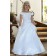 Girls Dress Style 061918 Ivory Floor-length Beading  A-line Dress in Choice of Colour