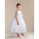 Girls Dress Style 0620218 Ivory Tea-length Hand Made Flower Round A-line Dress in Choice of Colour