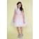 Girls Dress Style 0621318 Blushing Pink Knee-Length Bowknot , Beading Round A-line Dress in Choice of Colour