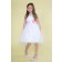 Girls Dress Style 0621418 White Knee-Length Bowknot , Hand Made Flower V-neck A-line Dress in Choice of Colour
