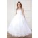 Girls Dress Style 0621818 White Floor-length Hand Made Flower Bateau Ball Gown Dress in Choice of Colour