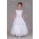 Girls Dress Style 0624818 Ivory Ankle Length Lace , Beading , Bowknot Bateau A-line Dress in Choice of Colour