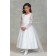 Girls Dress Style 0624918 Ivory Ankle Length Lace Round A-line Dress in Choice of Colour