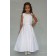 Girls Dress Style 0625118 Ivory Floor-length Applique Bateau A-line Dress in Choice of Colour