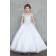 Girls Dress Style 0627418 Ivory Floor-length Beading V-neck A-line Dress in Choice of Colour