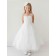 Girls Dress Style 063618 Ivory Floor-length Applique V-neck A-line Dress in Choice of Colour