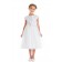 Girls Dress Style 065618 Ivory Tea-length hand Made Flower Round A-line Dress in Choice of Colour
