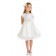 Girls Dress Style 065718 Ivory Knee-Length Hand Made Flower Bateau A-line Dress in Choice of Colour
