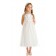 Girls Dress Style 065918 Ivory Tea-length Lace Bateau A-line Dress in Choice of Colour