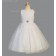 Girls Dress Style 068318 Ivory Floor-length Hand Made Flower , Beading Round A-line Dress in Choice of Colour