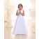 Girls Dress Style 068818 Ivory Floor-length hand Made Flower Bateau A-line Dress in Choice of Colour