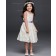 A-line Princess Knee Length Lace Tie Back Halter Flower Girl Dress