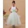 Amazing Ivory Ankle Length A-line First Communion / Flower Girl Dress