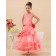 Budget Best Watermelon Floor-length A-line First Communion / Pageant Dress