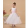 Cheap Ivory Ankle Length A-line First Communion / Flower Girl Dress