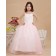 Cheap Stunning Candy Pink Knee-Length A-line First Communion / Flower Girl Dress