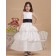Fitted Girls Ivory Floor-length A-line First Communion / Flower Girl Dress