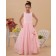 Vintage Girls Blushing Pink Floor-length A-line Flower Girl / DressFirst Communion Dress