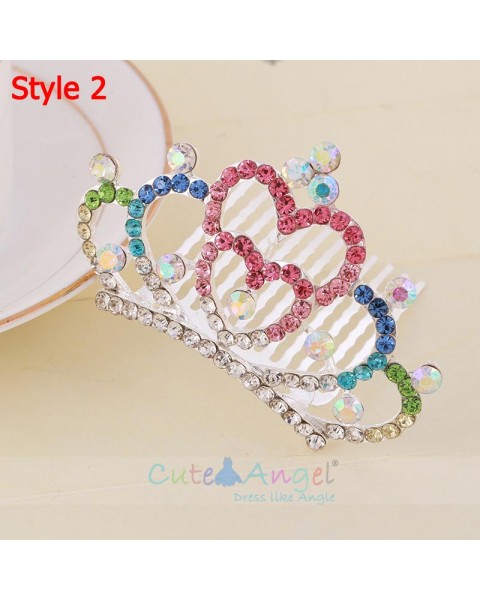 Fashion Princess Crystal Headpieces Crowns Hair Accessories