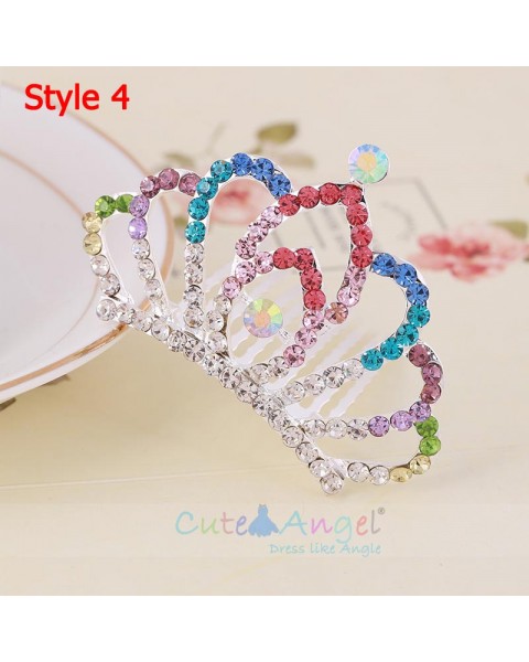 Fashion Princess Crystal Headpieces Crowns Hair Accessories