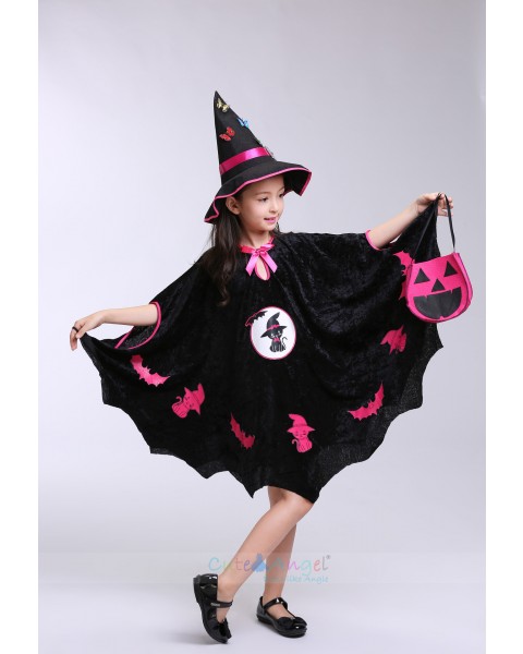 Halloween children's clothing witch bat vampire cloak cosplay masquerade performance clothing