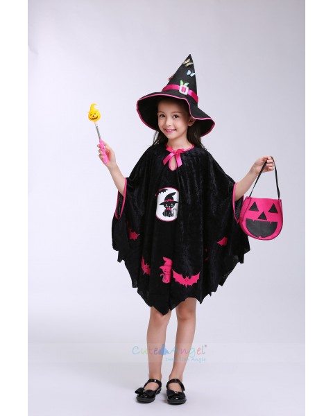 Halloween children's clothing witch bat vampire cloak cosplay masquerade performance clothing