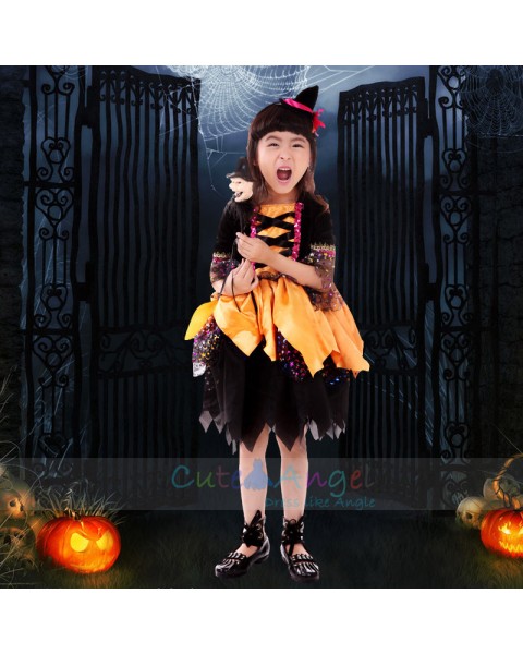 Halloween Girl Performance Clothing Girls Costume Ball Costume Children's pettiskirt