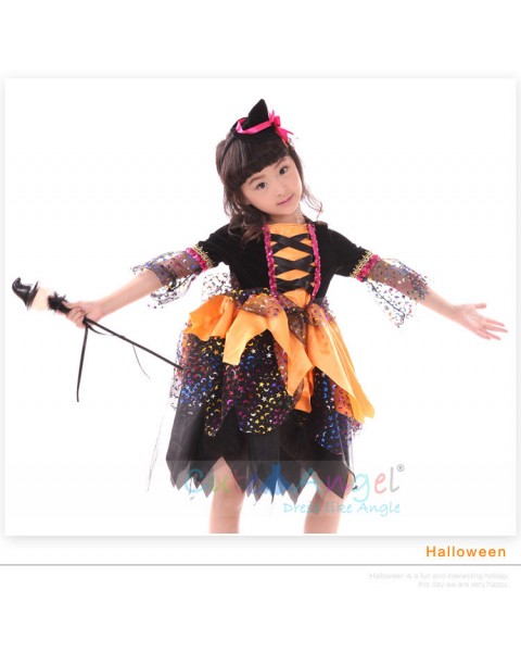 Halloween Girl Performance Clothing Girls Costume Ball Costume Children's pettiskirt