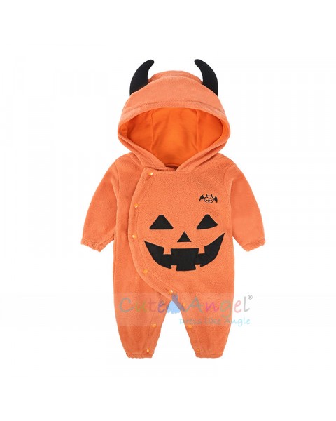 Hot Sale Fall and Winter Cothes Halloween Children's Clothing Baby Clothes Halloween Pumpkin baby Onesies