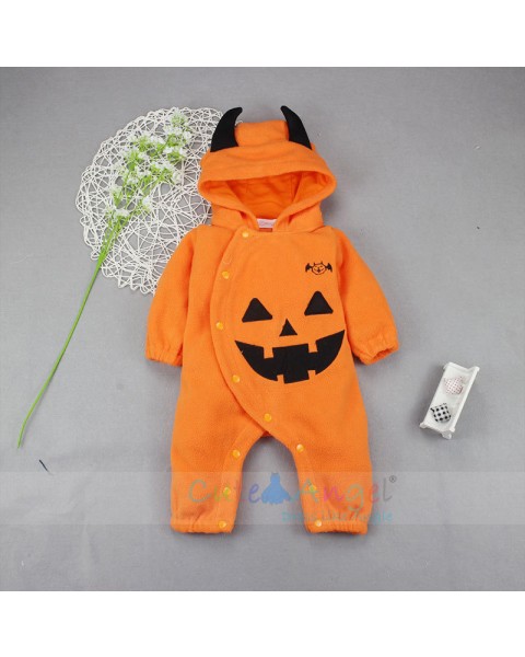 Hot Sale Fall and Winter Cothes Halloween Children's Clothing Baby Clothes Halloween Pumpkin baby Onesies