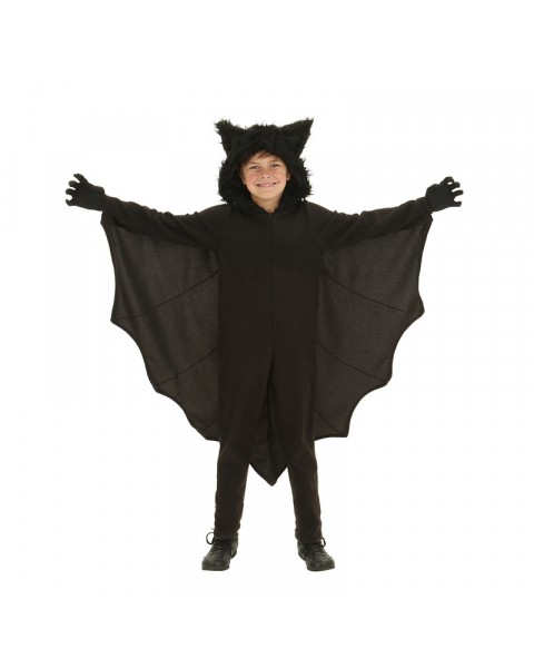  Child Animal Cosplay Cute Bat Costume Kids Halloween Costumes for Girls Black Jumpsuit Connect Wings Bat Clothes