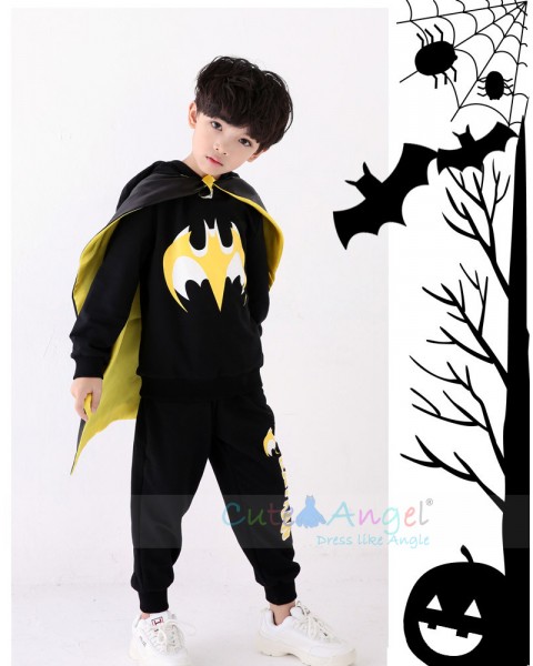 Batman Halloween Cosplay Costume for Kids Avengers Batman Muscle Jumpsuits Mask Children Boys Clothes Superhero Party Clothing