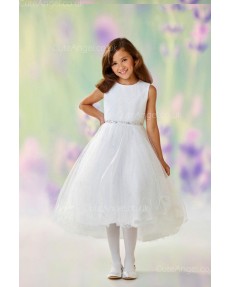 Girls Dress Style 0610818 Ivory Ankle Length Beading Round A-line Dress in Choice of Colour
