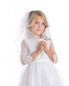 Girls Dress Style 066818 White Floor-length Lace Round A-line Dress in Choice of Colour