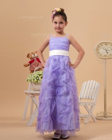 Designer Romantica Vintage Lilac Floor-length Column / Sheath First Communion / Pageant Dress