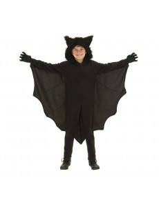 Child Animal Cosplay Cute Bat Costume Kids Halloween Costumes for Girls Black Jumpsuit Connect Wings Bat Clothes