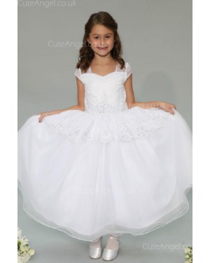 Girls Dress Style 0626018 Ivory Floor-length Lace , Beading sweetheart Ball Gown Dress in Choice of Colour