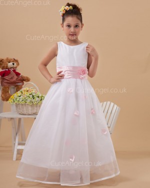 Elegant Romantica Ivory Floor-length A-line First Communion / Flower Girl Dress