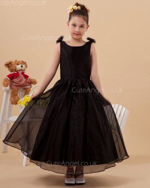 Online Romantica Black Ankle Length A-line Pageant / First Communion Dress