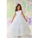Girls Dress Style 0611118 White Floor-length Lace Round A-line Dress in Choice of Colour